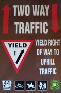 New Yield to Uphill Traffic Signs