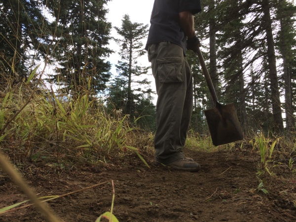 single track trail construction