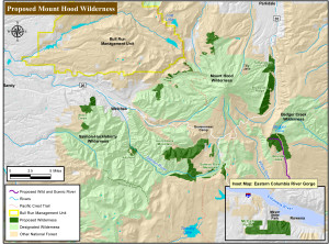 mt hood wilderness proposal map