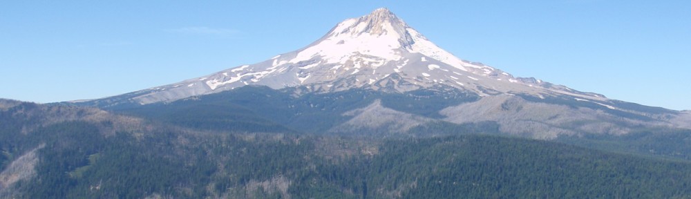 view of mt hood from cooks meadow extension trail